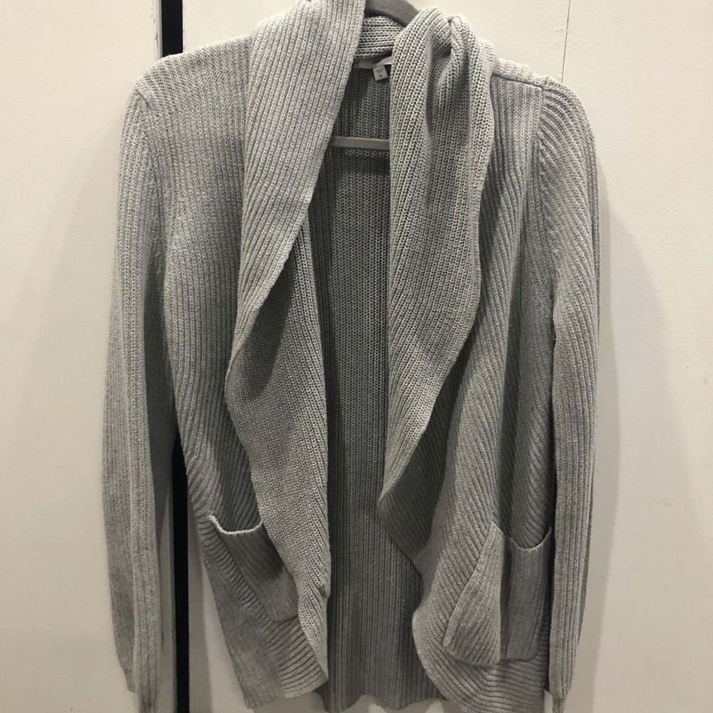 Cozy Grey Gap Sweater